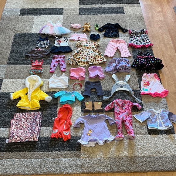 Other - 35+ random pieces of doll clothes and accessories.